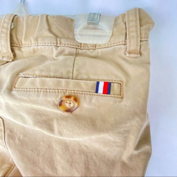 Tommy Hilfiger Pants Boys Small Sz 8 Beige Stretch Chino Khaki Slim Fit Trousers - Picture 10 of 15